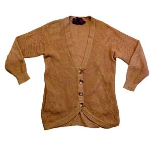 Twelve by Twelve camel brown oversized knit cardigan XS but will fit most sizes